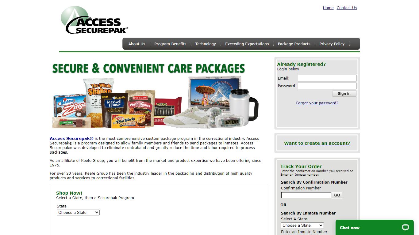 Access Securepak - Putnam County Justice Center Package Program - TN ...